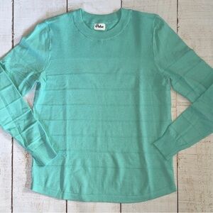 Women's Mint Green Crew Neck Sweater